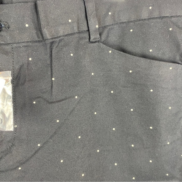 GAP Black White Polka Dot Slim City Pants Size 16 NWT - Picture 6 of 12
